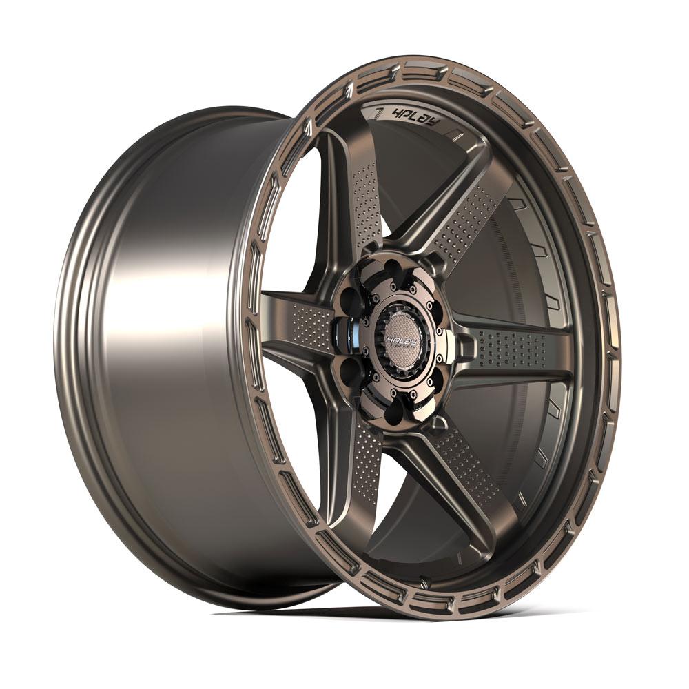 4Play Sport 2.0 4PS63 Bronze 18x9.0 Wheels - 6 Lug 6x139.7/6x135mm Bolt Pattern - 106.1mm Hub Bore - Perfect for Off-Road Trucks & SUVs