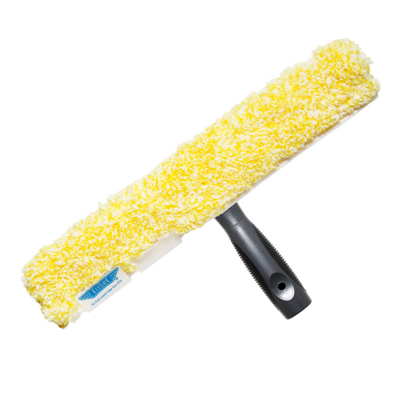 Ettore Golden Glove Pro Grip Window Squeegee - Professional Complete Washer with Fixed Handle for Streak-Free Cleaning - Perfect for Home, Office, and Commercial Glass Cleaning