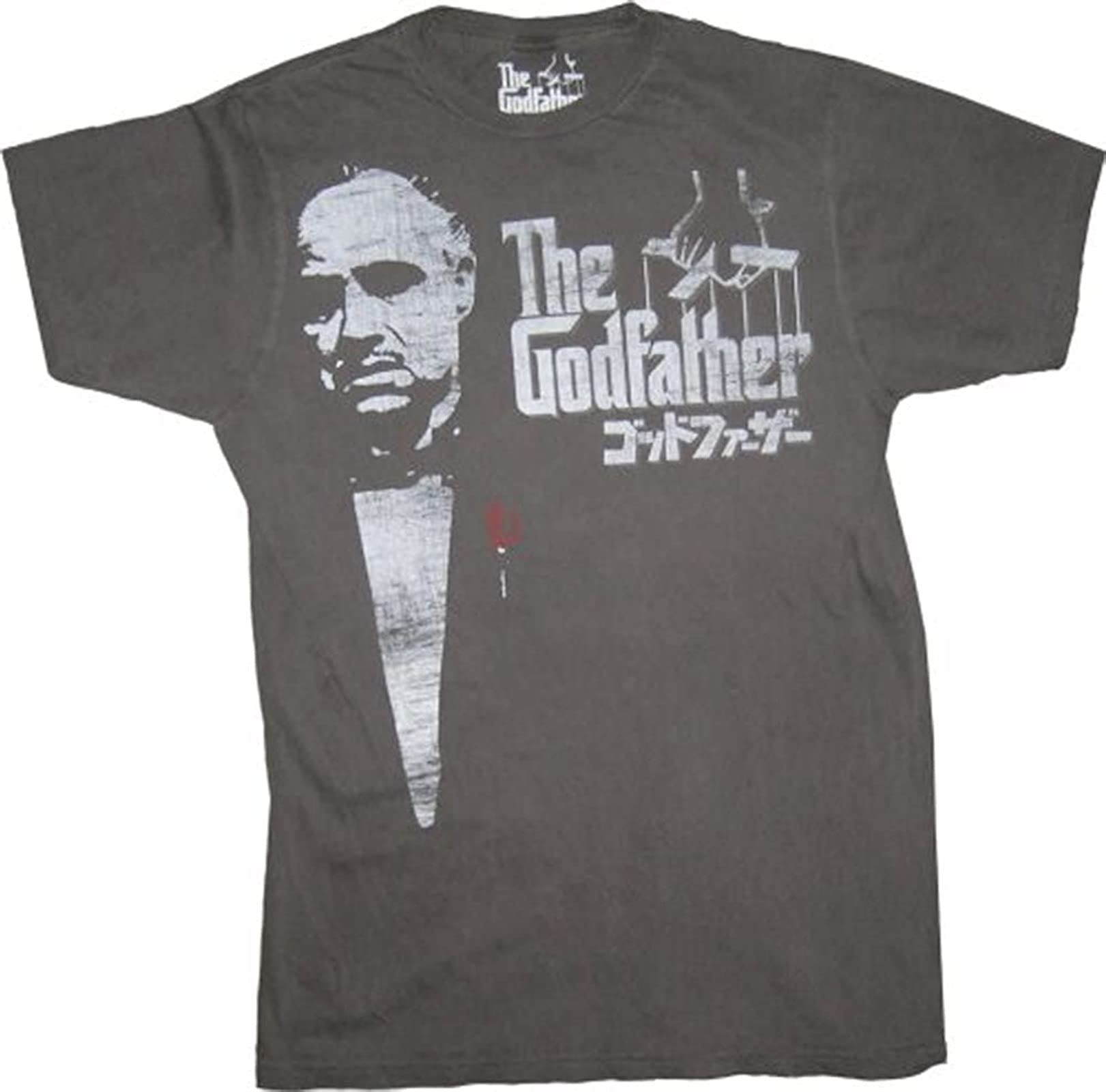 GODFATHER The Japanese Rose Puppeteer Graphic Charcoal T-Shirt for Men | Vintage Anime Streetwear | Perfect for Cosplay, Anime Conventions & Casual Wear