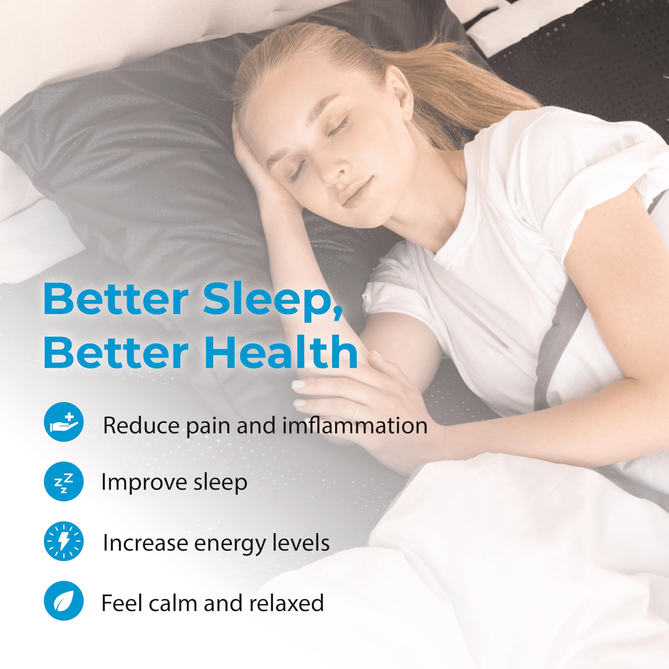 Premium Earth Grounding Mat for Sleeping (54x74in) - Full Body Grounding Sheet for Stress Relief & Inflammation Reduction - Queen Size Grounded Mattress Cover with 15ft Conductive Cord & Outlet Tester - Improve Sleep Quality & Wellness (Ideal for Home, Office, Yoga & Meditation)