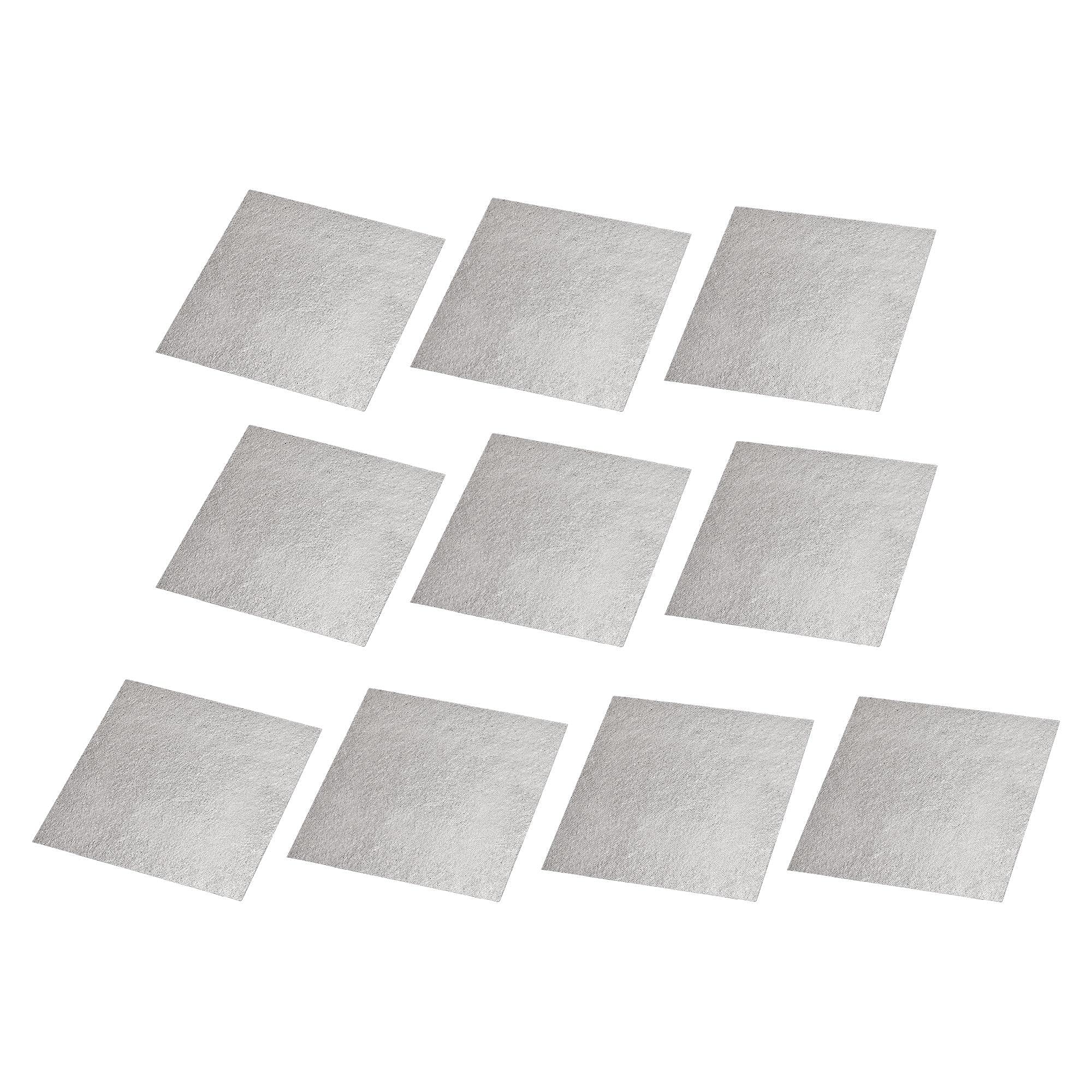 uxcell Microwave Oven Waveguide Cover Mica Plate Sheet - 5.1 x 5.1 Inch Square Insulation Board Repair Kit (10pcs) - Replacement Part for Microwave Repair & Maintenance | Perfect for Home Kitchen Appliance Fixes