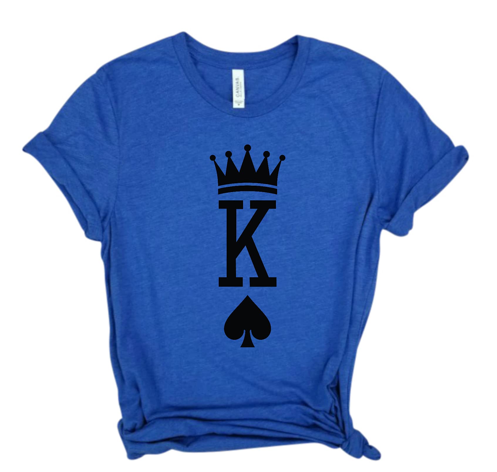 King of Spades Poker Shirt for Men - Funny Playing Card T-Shirt with King of Hearts Design | Royalty & Humor Graphic Tee for Workouts, Parties & Casual Wear
