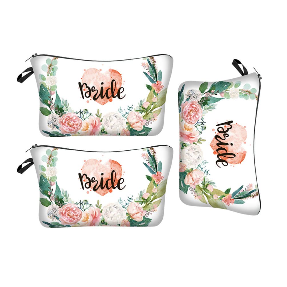 Abaodam 3-Piece Portable Makeup Bag Set - Waterproof Travel Toiletry Organizer with Zipper for Cosmetics, Bath & Shower Essentials - Perfect for Home, Gym, Vacation & Daily Use