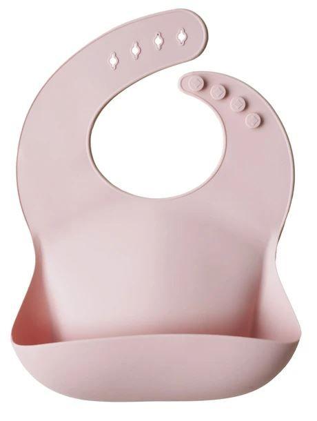 Mushie Silicone Baby Bib - Soft, Waterproof & Easy Clean Feeding Bib for Infants & Toddlers - Perfect for Mealtime, Snacks & Messy Play