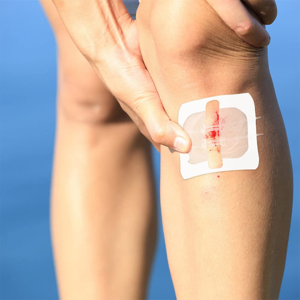 EXCEART Sterile Wound Closure Strips - 30 Pack Adhesive Stitches for Emergency First Aid, Surgical Incisions & Lacerations (White) - Waterproof Bandages for Camping, Hiking, Travel & Outdoor Survival Kits