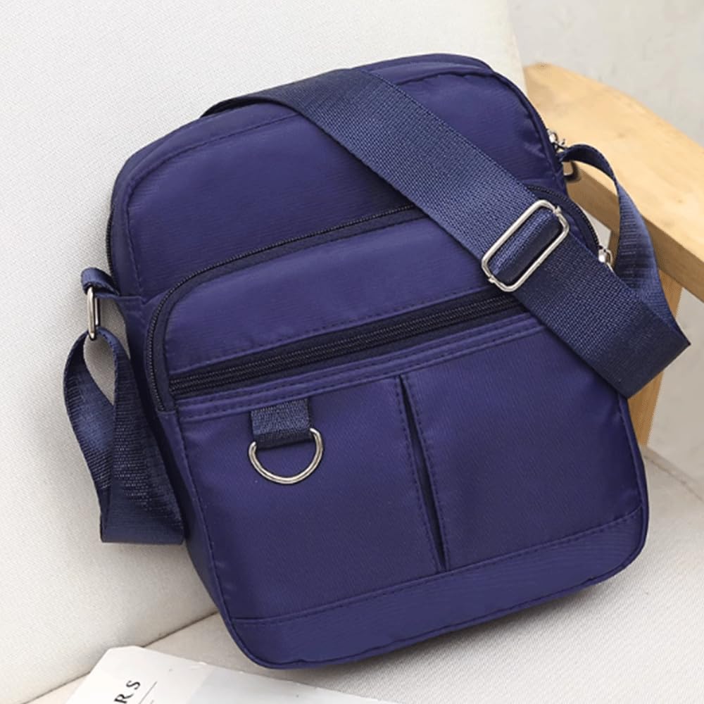 Lightweight Mini Crossbody Bag for Men & Women - Small Messenger Shoulder Bag with Multiple Pockets, Soft Travel Satchel Purse - Perfect for Daily Commute, Shopping & Weekend Trips