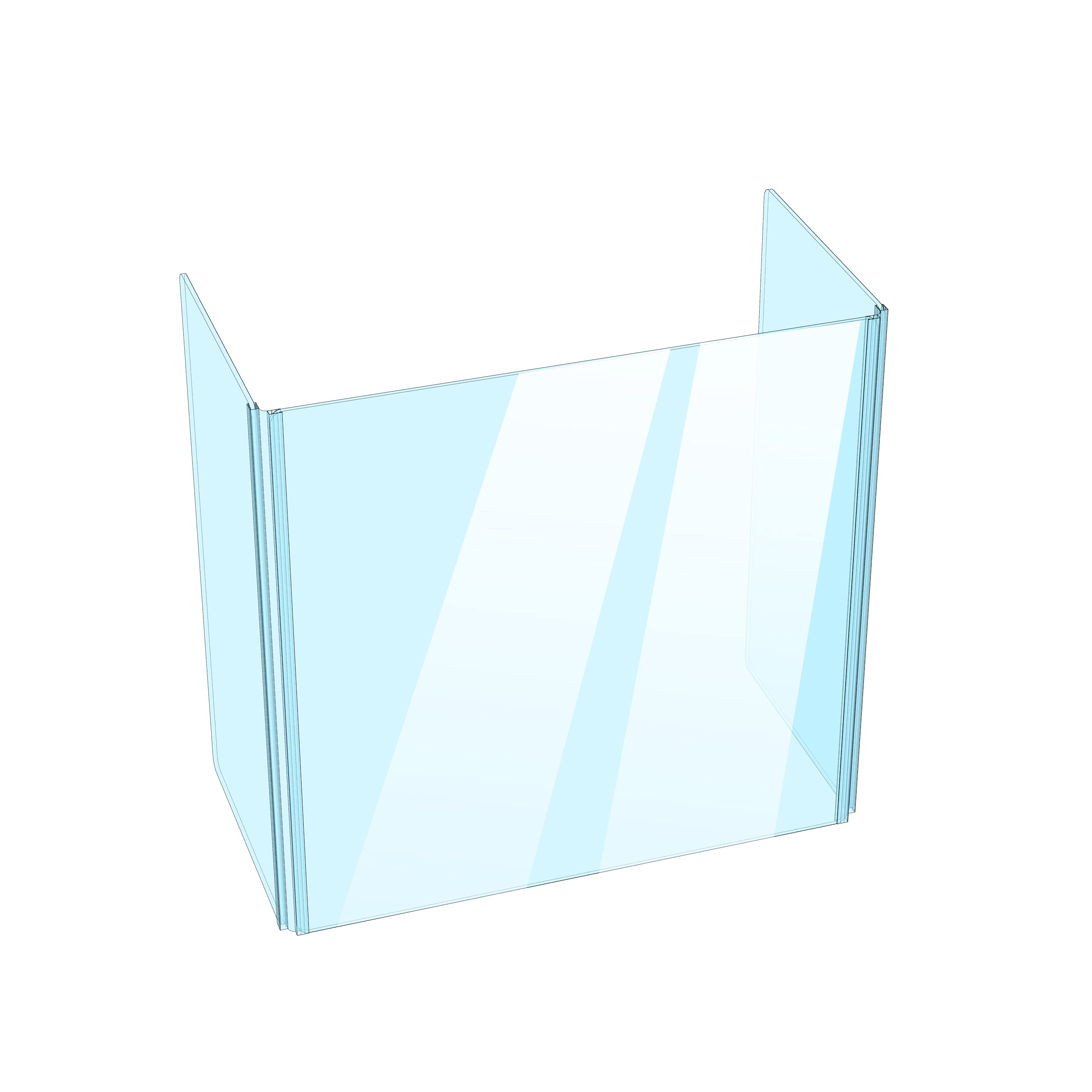Portable Plexiglass Sneeze Guard Shield - 18