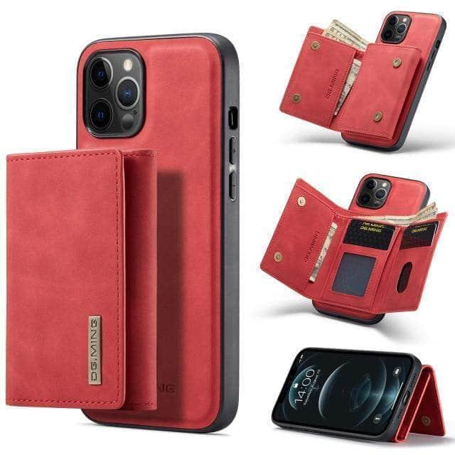Premium Magnetic Detachable Leather Case for iPhone 13 - Slim Protective Cover with Strong Magnets for Easy Attachment - Perfect for Work, Travel & Everyday Use
