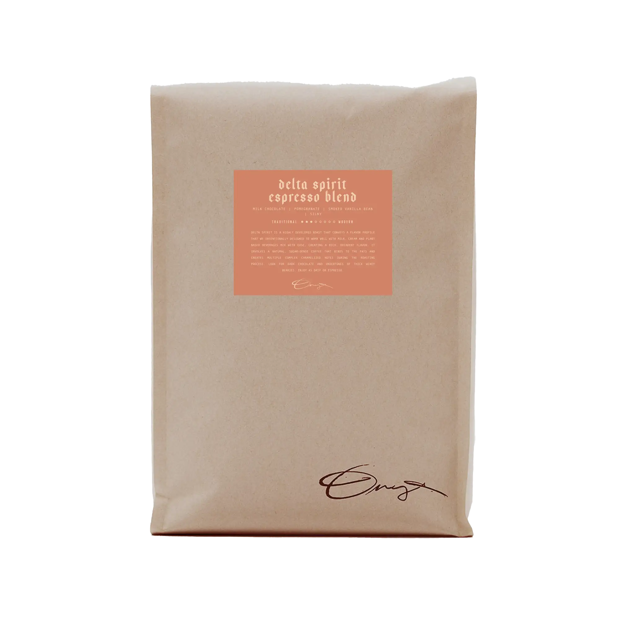 Premium Delta Spirit Espresso Blend Coffee Beans - 5LB Whole Bean Dark Roast for Rich Flavor | Perfect for Home Brewing, Cafes & Office Use