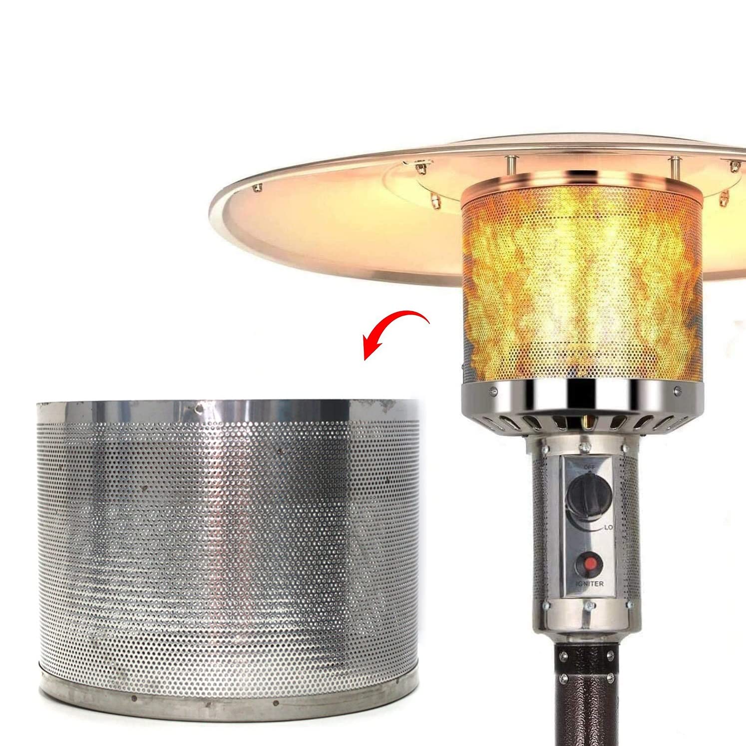230mm Gas Patio Heater Replacement Parts - Emitter Screen & Heating Net for Outdoor Propane Patio Heaters | Durable Stove Accessories for Backyard, Deck & Patio Heating