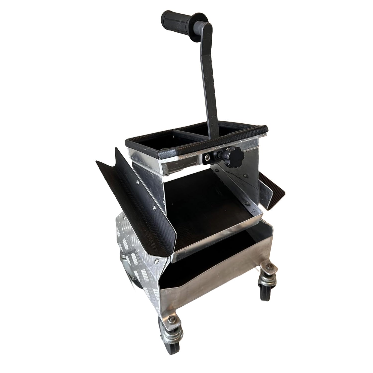 Professional Lightweight Horseshoeing Tool Box with 2 Large Shelves & Vinyl Top Tray - Compact Farrier Organizer with Dividers, Tool Hanger & Aluminum Rasp Holders - Perfect for Mobile Farriers & Stable Tool Storage