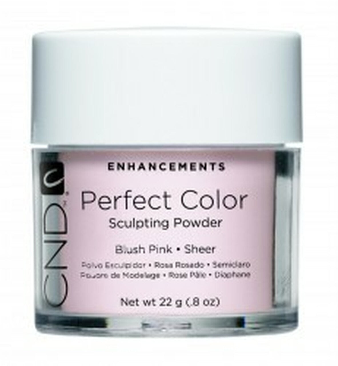 CND Enhancements Perfect Color Sculpting Powders - Blush Pink Sheer Nail Polish | Professional Salon Quality for Manicures & Pedicures | Ideal for Bridal, Party & Special Occasion Nails