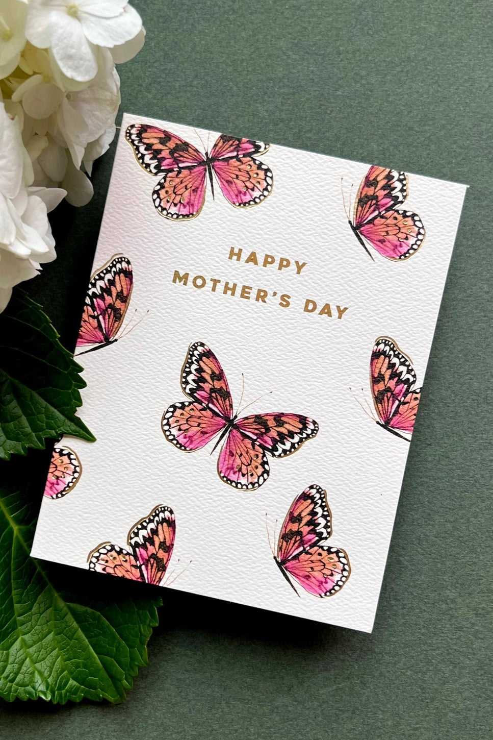 Beautiful Pink Butterfly Greeting Card for Mom - Perfect for Mother's Day, Birthday & Thank You Gifts | Heartwarming Keepsake for Special Occasions
