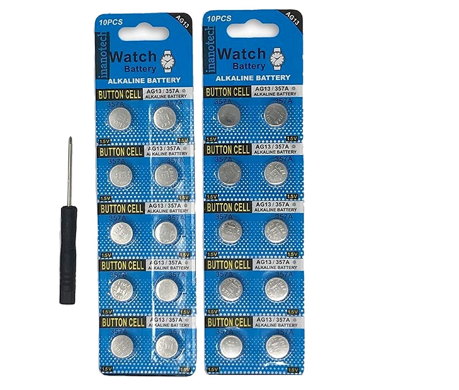 Baby Shark Battery Replacement Kit - 20 LR44 Batteries with Free Screwdriver for Baby Shark Cube Song Toy - Perfect for Kids' Musical Toys & Electronic Devices
