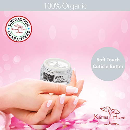 Organic Cuticle Butter Cream - Deeply Nourishes Dry Skin & Strengthens Nails - Perfect for Manicures, Nail Care & Hand Treatment at Home or Salon