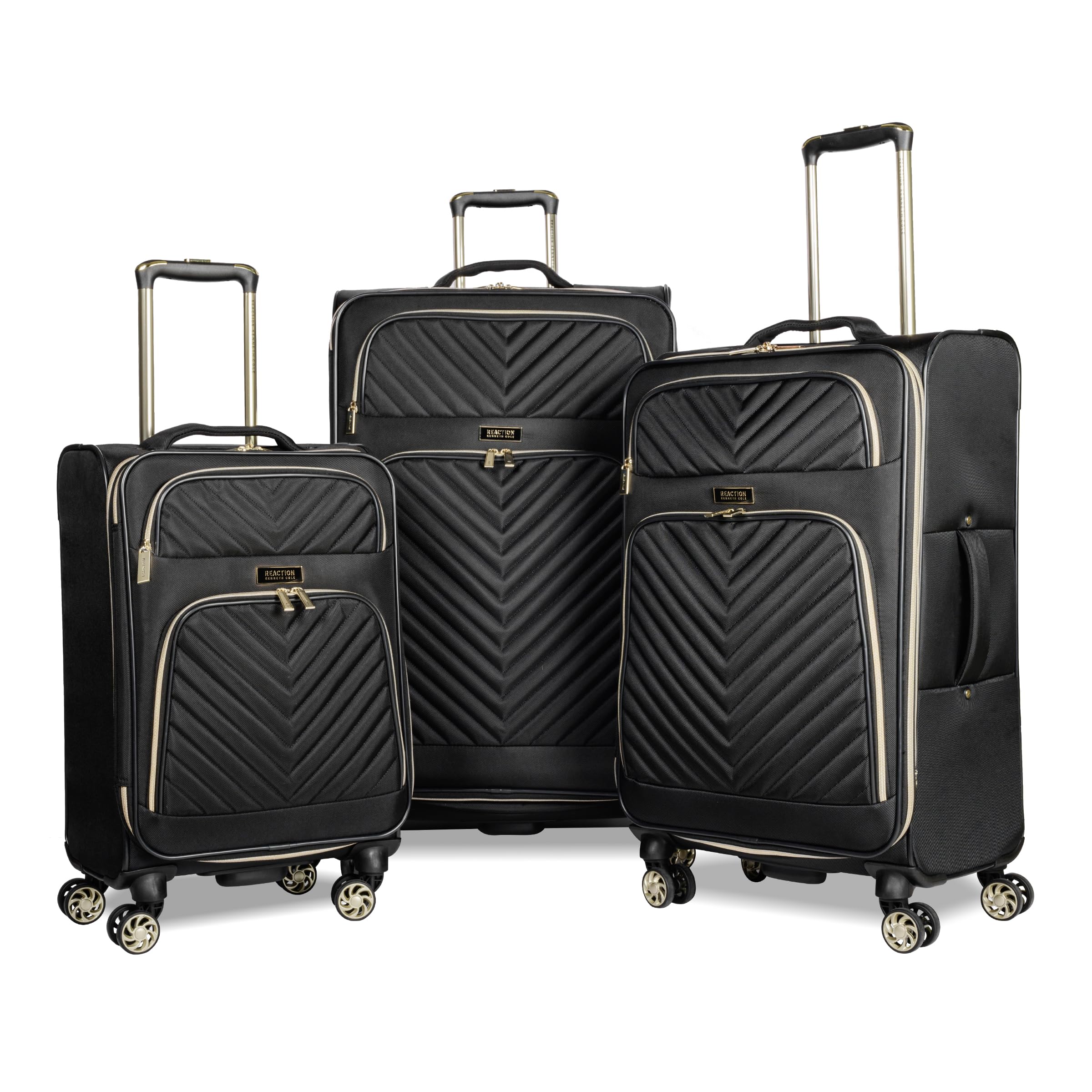 Kenneth Cole REACTION Chelsea Chevron Quilted 3-Piece Luggage Set (20