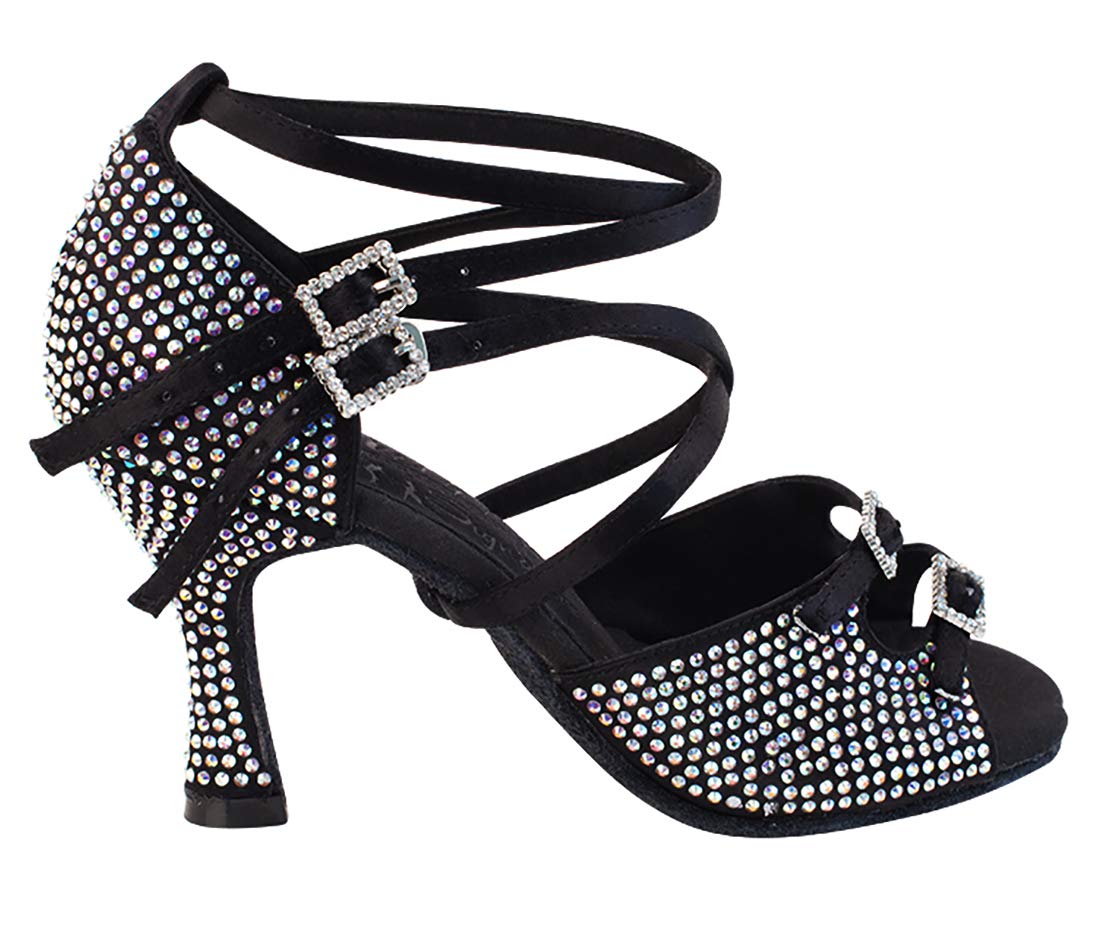 Best Women's Crystal Dance Shoes - Elegant & Comfortable for Ballroom, Latin, Salsa & Wedding Performances