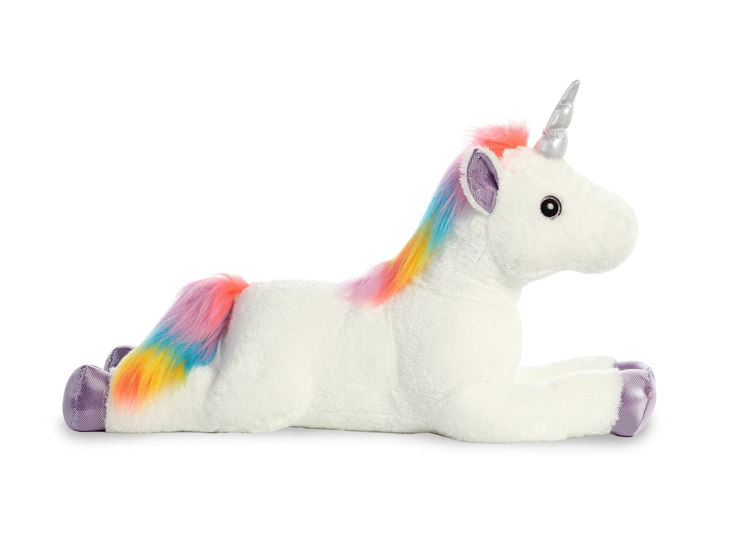 Super Soft Flopsie Rainbow Unicorn Plush Toy - Cute Stuffed Animal for Kids' Bedroom Decor, Birthday Gifts & Cuddle Companion