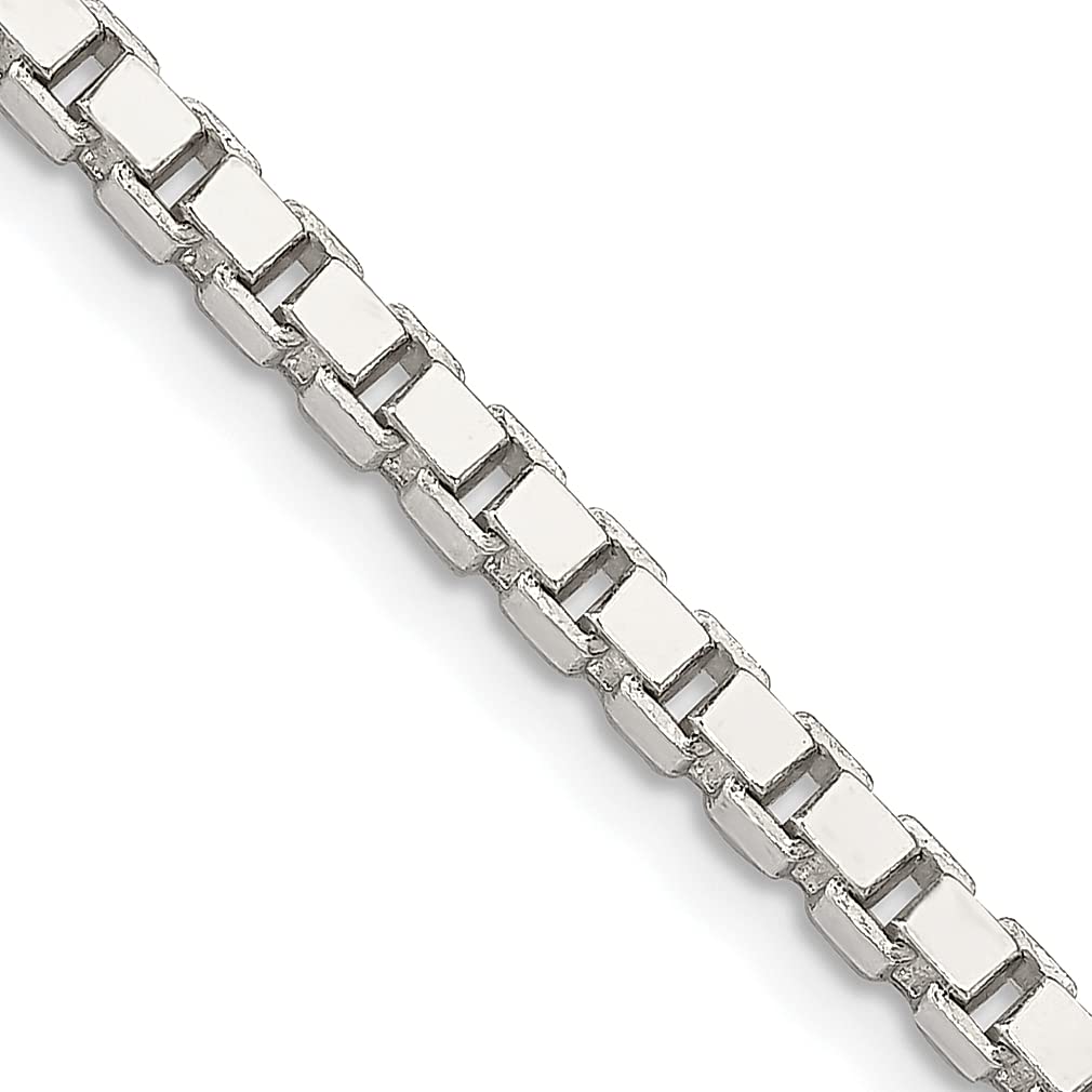 925 Sterling Silver 3.25mm Box Chain Necklace - 16 Inch Dainty Jewelry for Women, Perfect for Layering & Gift Giving | Elegant Everyday Wear & Special Occasions