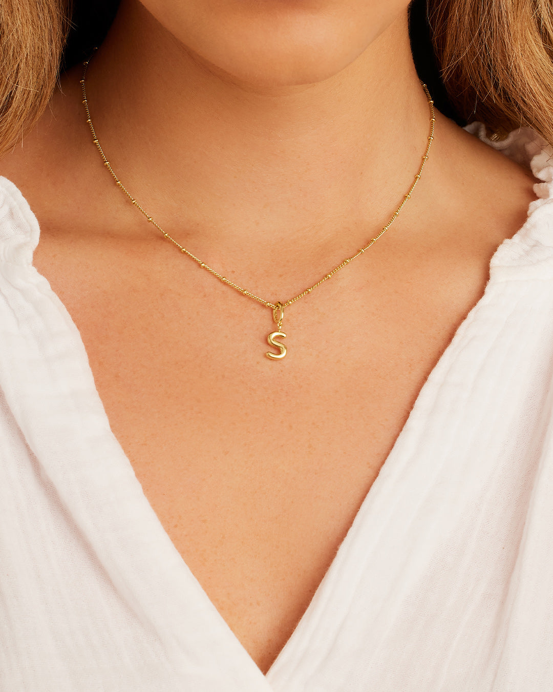 Alphabet Helium Parker Charm - Stylish Initial Letter Pendant Necklace for Women, Perfect for Gifts, Birthdays & Everyday Wear