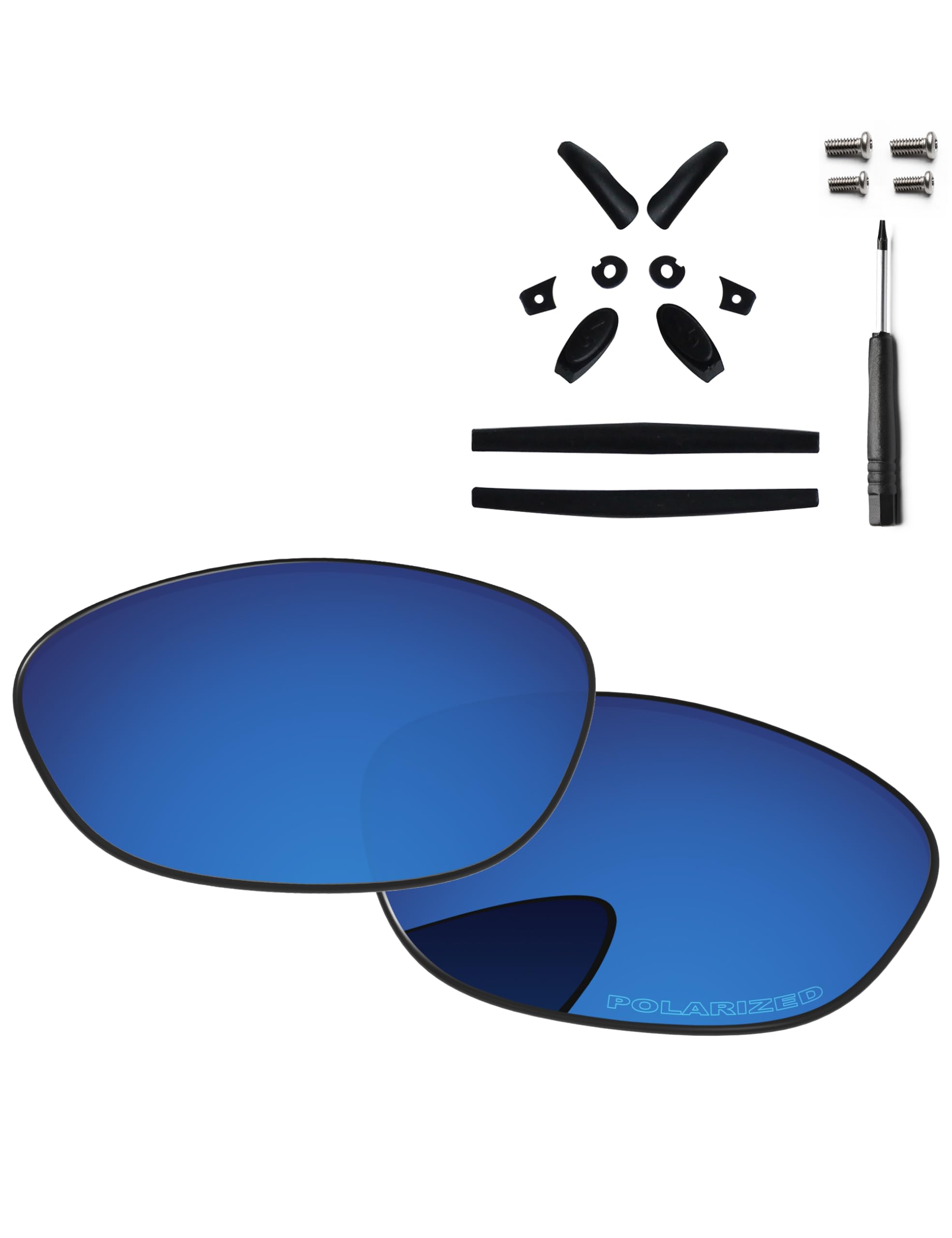 Oakley Juliet 55mm Sunglass Replacement Lenses, Rubber Kits, Screwdriver & Screws - Repair & Maintenance Accessories for Sports & Outdoor Activities