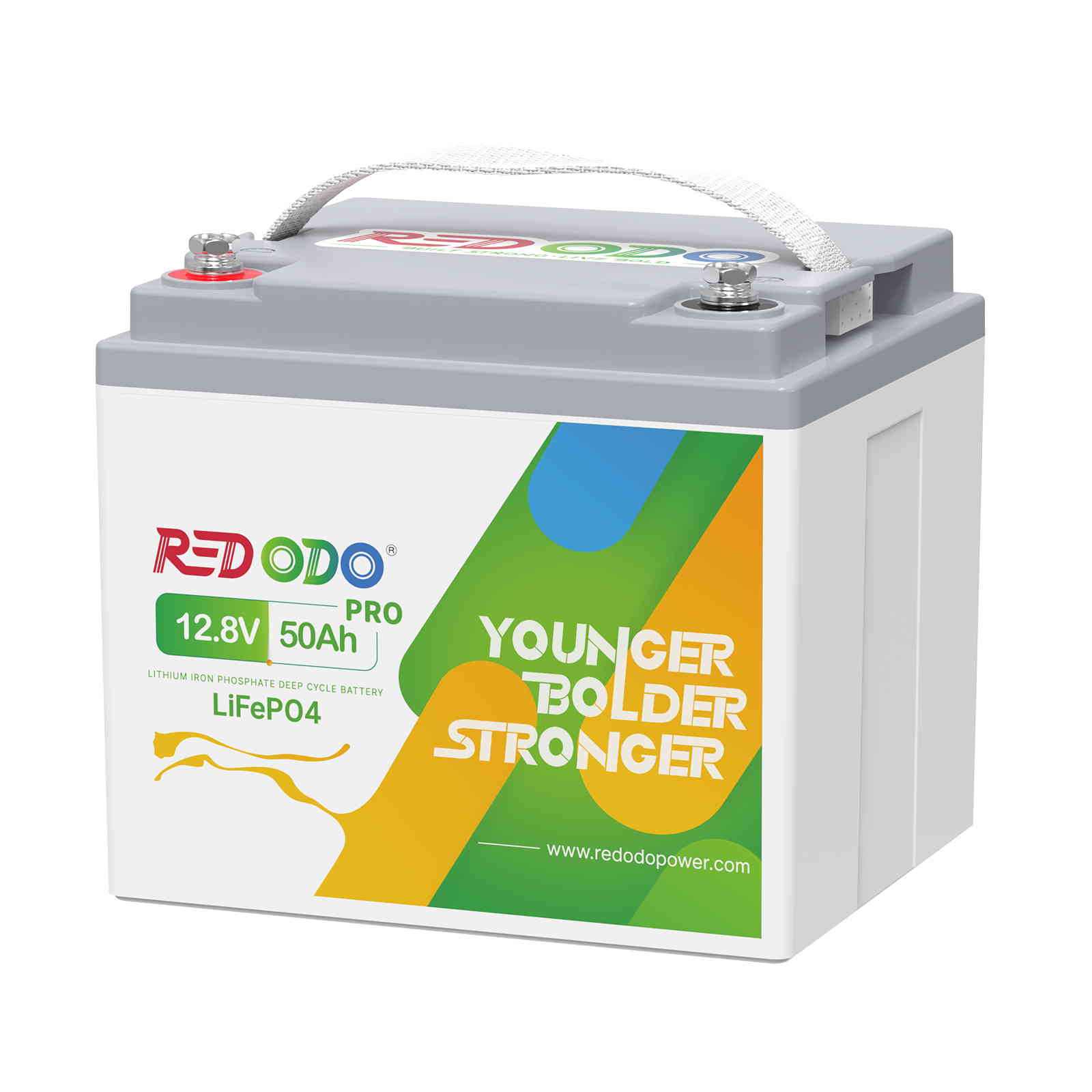 Redodo 12V 50Ah Deep Cycle LiFePO4 Lithium Battery - Rechargeable for Solar Power Systems, RVs, Camping & Off-Grid Use | Perfect for Portable Power Stations, Marine & Outdoor Adventures