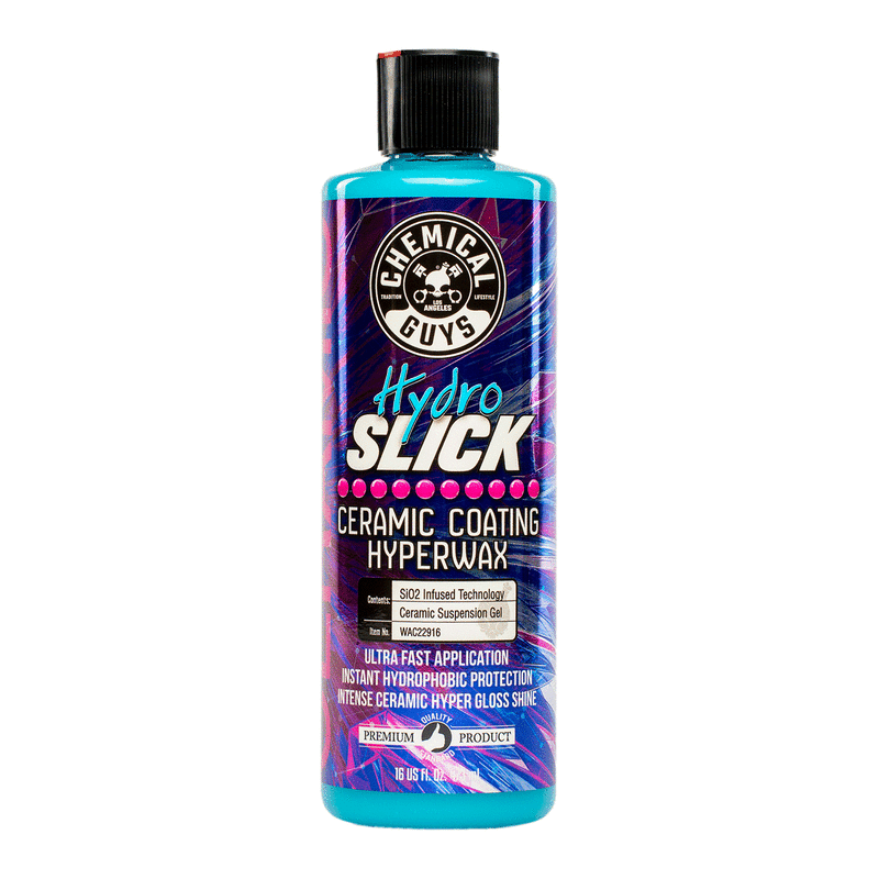Chemical Guys HydroSlick SiO2 Ceramic Wax - 16oz (473ml) High Gloss Car Wax & Paint Sealant for Long-Lasting Protection - Perfect for Cars, Trucks & Motorcycles