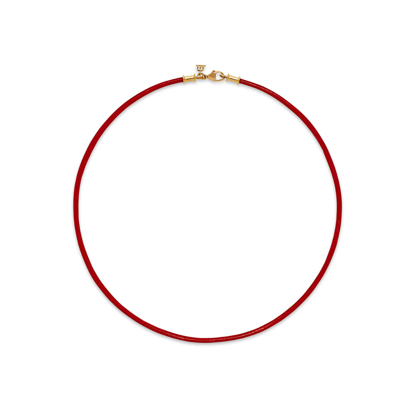 Temple St. Clair Genuine Red Leather Cord Necklace - Handmade Jewelry for Women, Gift for Her, Boho Chic Accessory | Perfect for Layering, Everyday Wear & Special Occasions