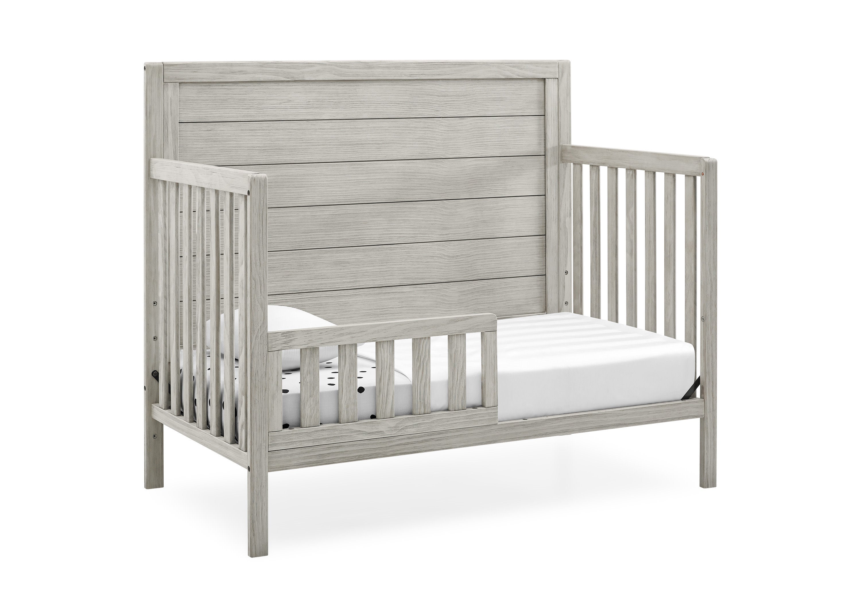 Cambridge 4-in-1 Convertible Baby Crib - Toddler Bed & Daybed with Mattress - Nursery Furniture for Boys & Girls - Perfect for Bedrooms, Daycare & Guest Rooms