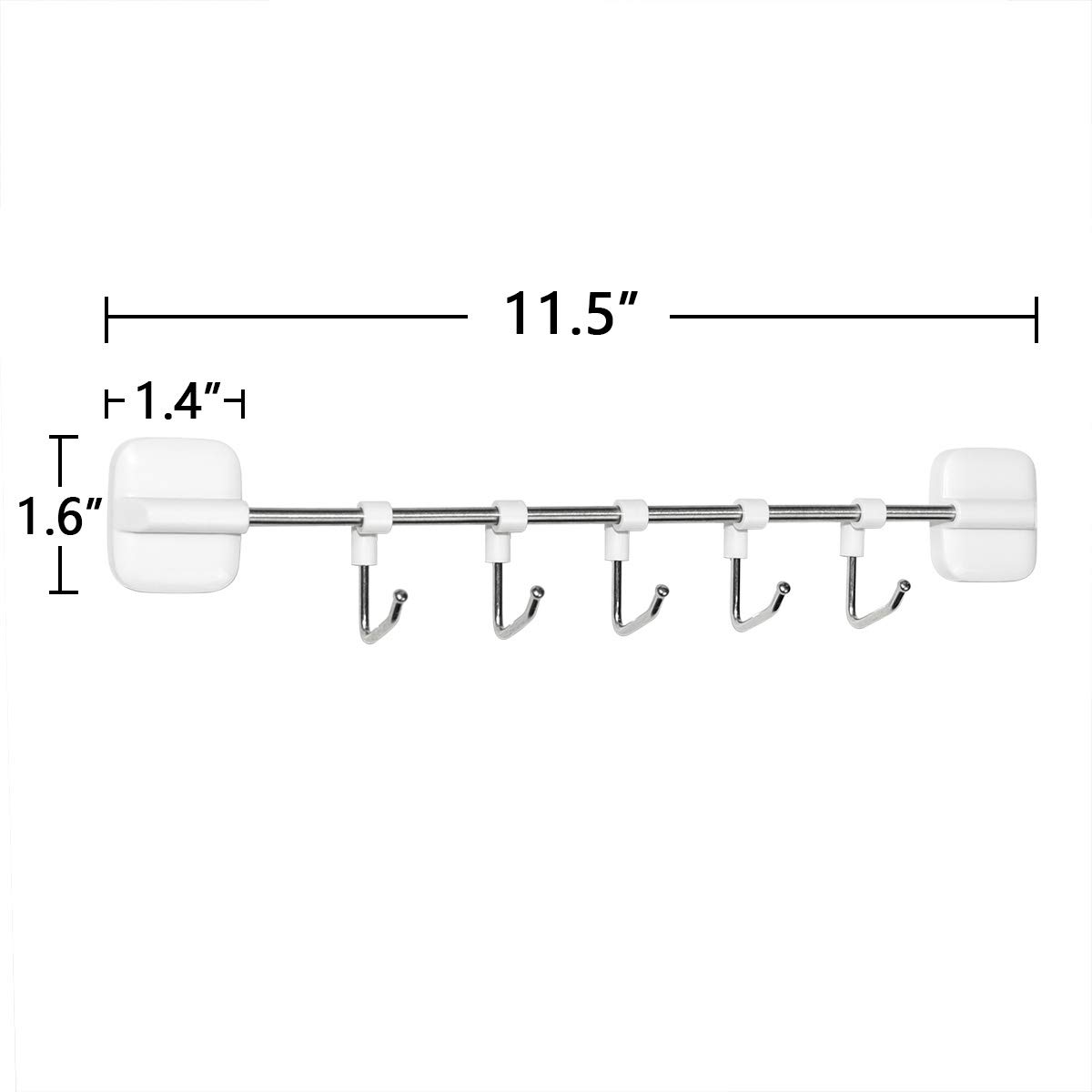 KXLIFE Magnetic Hook Rack for Refrigerator - Heavy Duty Utensil Holder for Grill, Oven & Kitchen - Space Saving Towel Bar Rack (1 Pack) - Perfect for Organizing Kitchen Tools, BBQ Accessories & Dish Towels