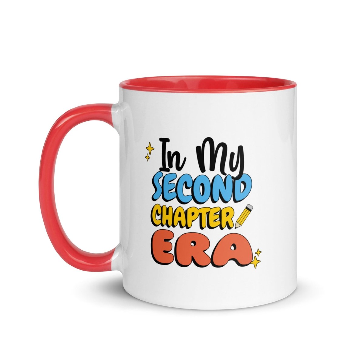 Second Chapter Era Colorful Coffee Mug - 16oz Ceramic Tea Cup with Handle, Perfect for Home, Office & Gifts | Dishwasher & Microwave Safe