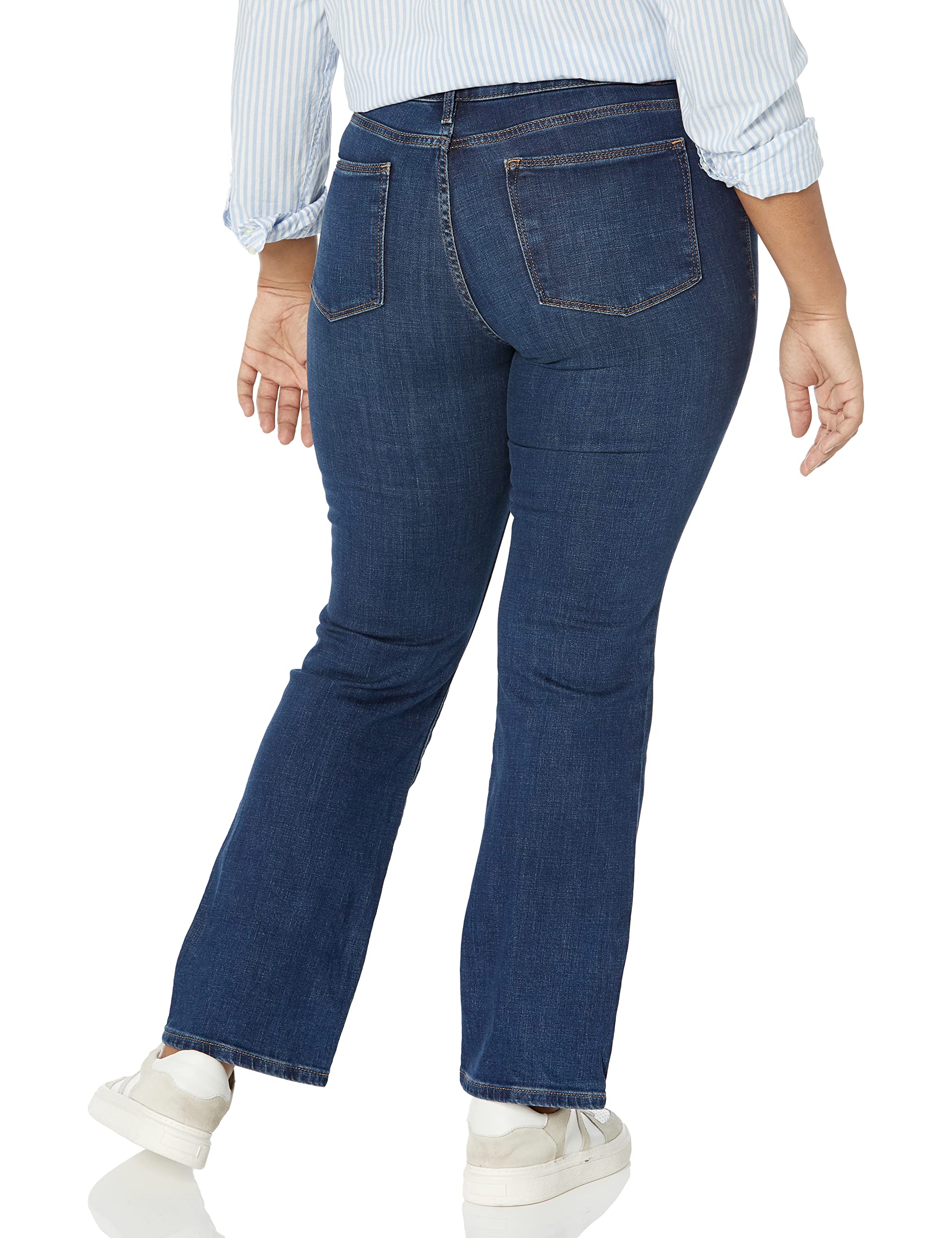 Tommy Hilfiger Women's Mid Rise Straight Leg Jeans - Classic Denim Pants for Casual Wear, Office & Everyday Outfits