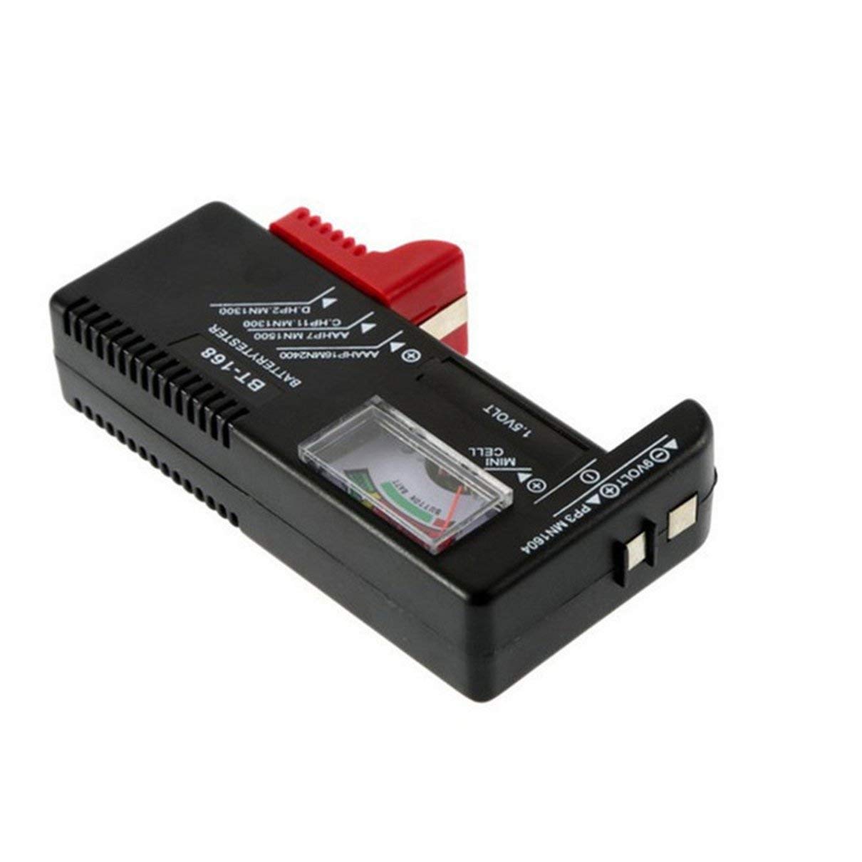 Isabelvictoria Digital Battery Capacity Tester - Smart Electronic Power Meter for 9V, 1.5V AA AAA C D Batteries - Perfect for Home, Office & Emergency Power Supply Testing