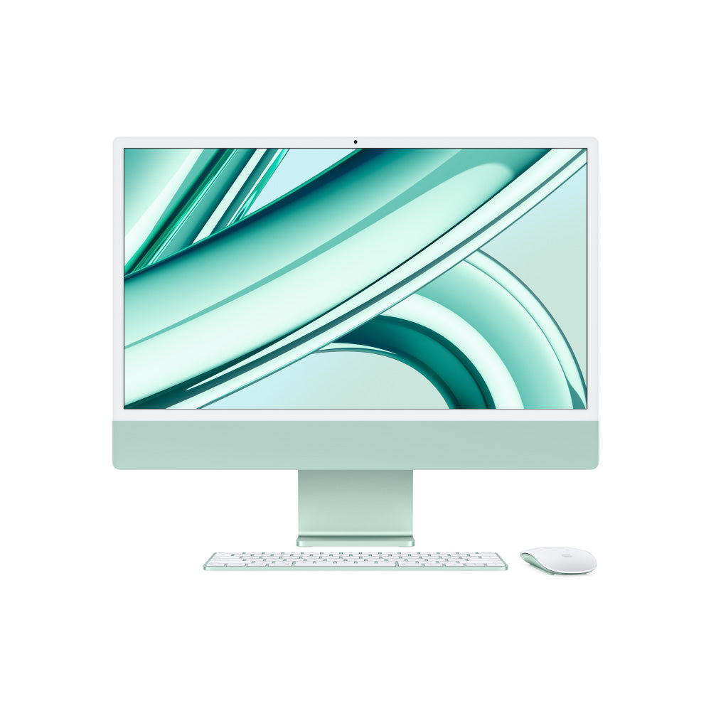 24-inch iMac with 4.5K Retina Display - Apple M3 Chip (8-Core CPU & 8-Core GPU), 256GB SSD, Green - Perfect for Home Office, Graphic Design & Creative Work