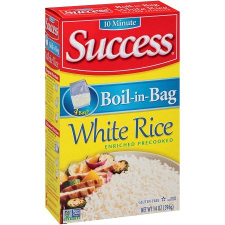 Boil-In-Bag White Rice - 14 Oz (3 Boxes of 4 Count) - Quick & Easy Microwaveable Rice for Meal Prep, Camping & Emergency Food Storage