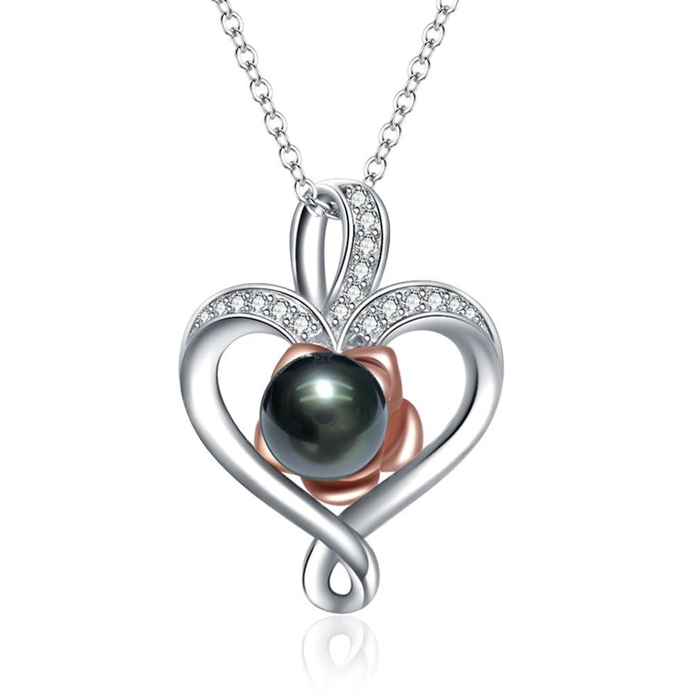 Tahitian Black Pearl Necklace for Women - Elegant Jewelry Gift for Wife, Mother, Girlfriend - Perfect for Wedding, Birthday, Anniversary, Valentine's Day, Christmas & Mother's Day - Ideal for Date Nights, Special Occasions & Everyday Luxury