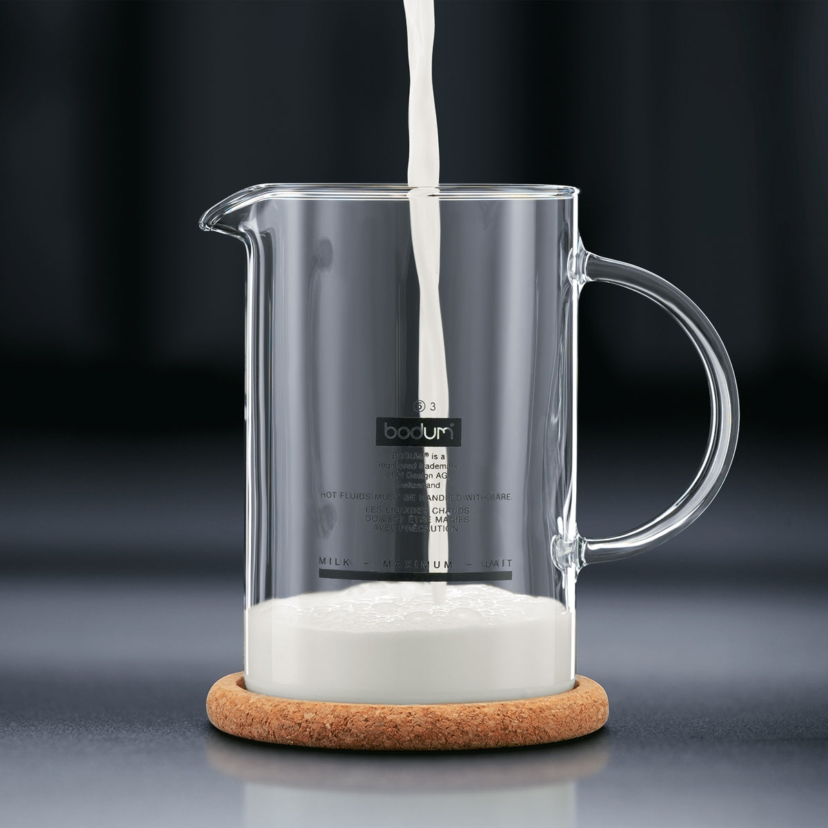 Bodum Latteo Manual Milk Frother - 8 oz Stainless Steel Handheld Milk Frother for Coffee, Latte & Cappuccino - Perfect for Home Baristas & Coffee Lovers