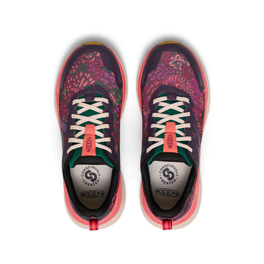 Women's Leiki Speed Hiking Shoes - Lightweight Trail Running Shoes for Women | Plum Perfect Floral Design | Perfect for Hiking, Trail Running & Outdoor Adventures