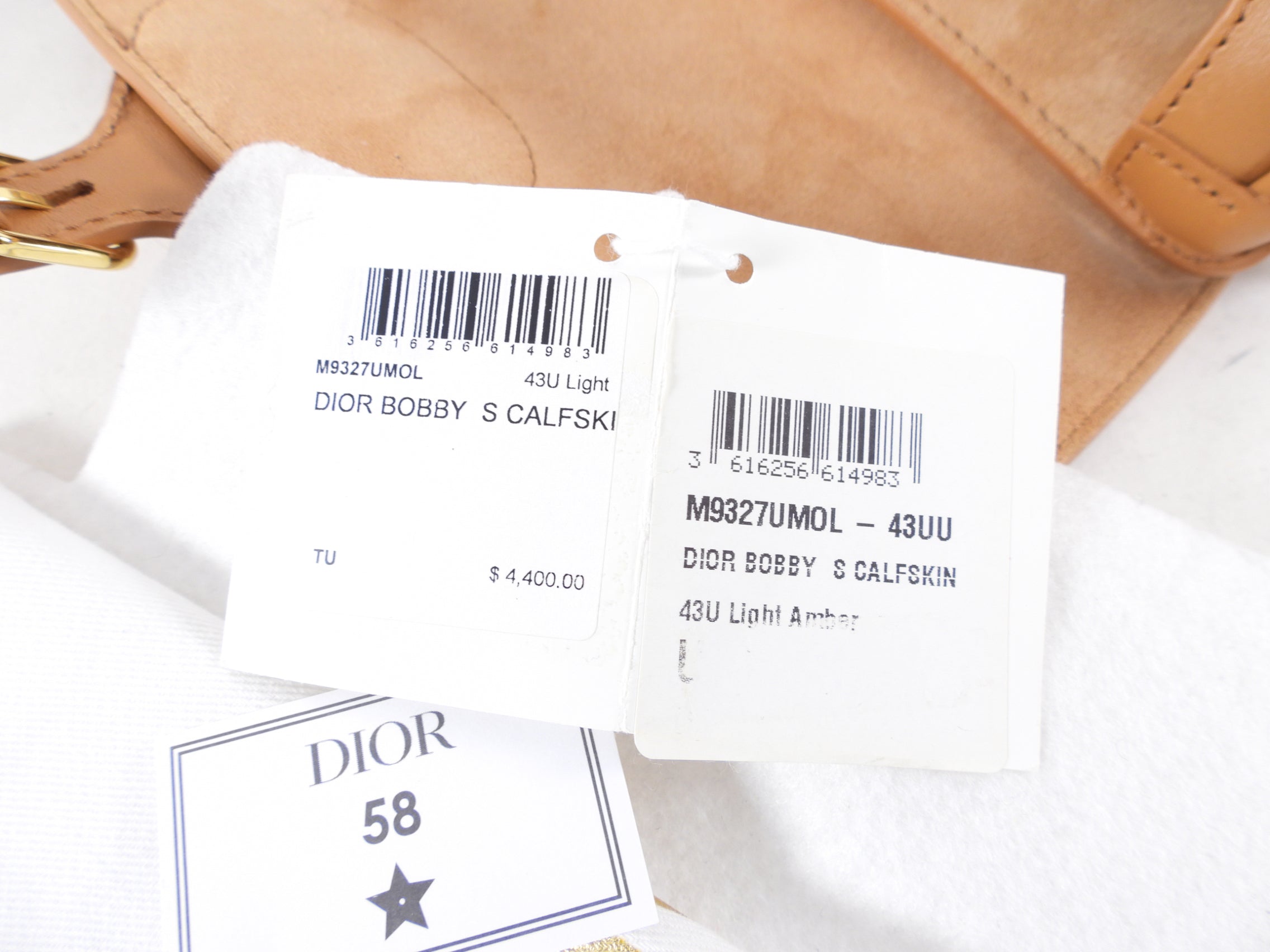 Dior Tan Box Calfskin East West Bobby Crossbody Bag - Luxury Leather Shoulder Purse for Women, Perfect for Date Night & Evening Events