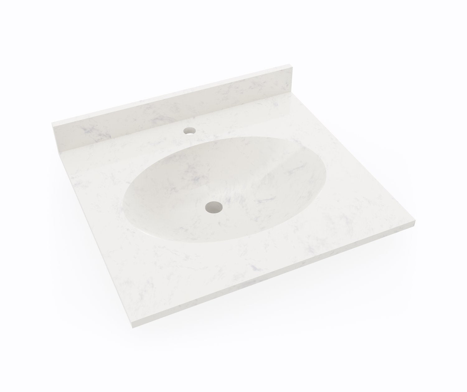 CH1B2225 Chesapeake 22 x 25 Inch Single Bowl Bathroom Vanity Top - Perfect for Modern Home & Apartment Renovations