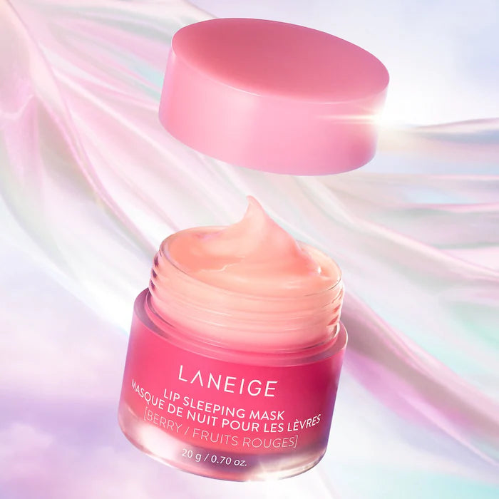 LANEIGE Vitamin C Lip Sleeping Mask - Intensive Hydration Overnight Lip Treatment for Dry & Chapped Lips - Perfect for Nighttime Skincare Routine & Winter Lip Care