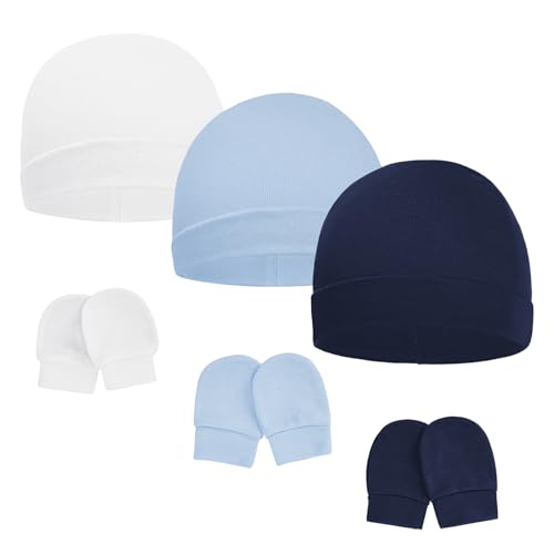3pcs Navy & Blue & White