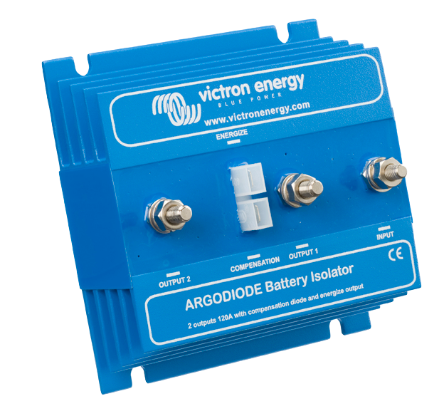 Argo Diode Battery Isolator 1202AC 120A for Dual Battery Systems - Perfect for RVs, Boats & Off-Grid Power Applications