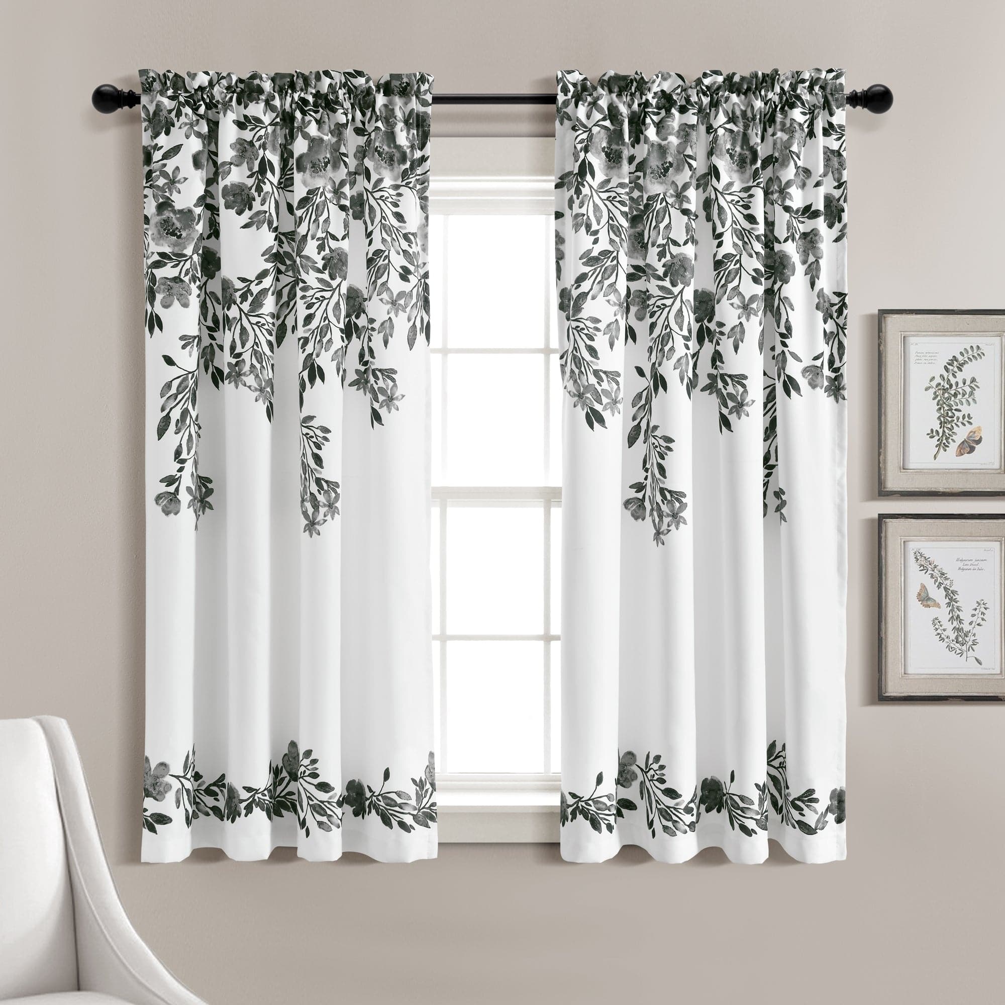 Tanisha Light Filtering Window Curtain Panel Set - Soft Sheer Drapes for Living Room & Bedroom - Blackout Privacy & UV Protection - 84 Inch Length (2 Panels)
