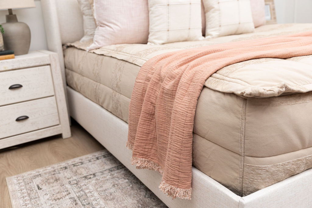 Luxury Mollie Throw Blanket - Soft & Cozy Knit Blanket for Couch, Bed, Sofa - Perfect for Home Decor, Gifts, and Winter Warmth