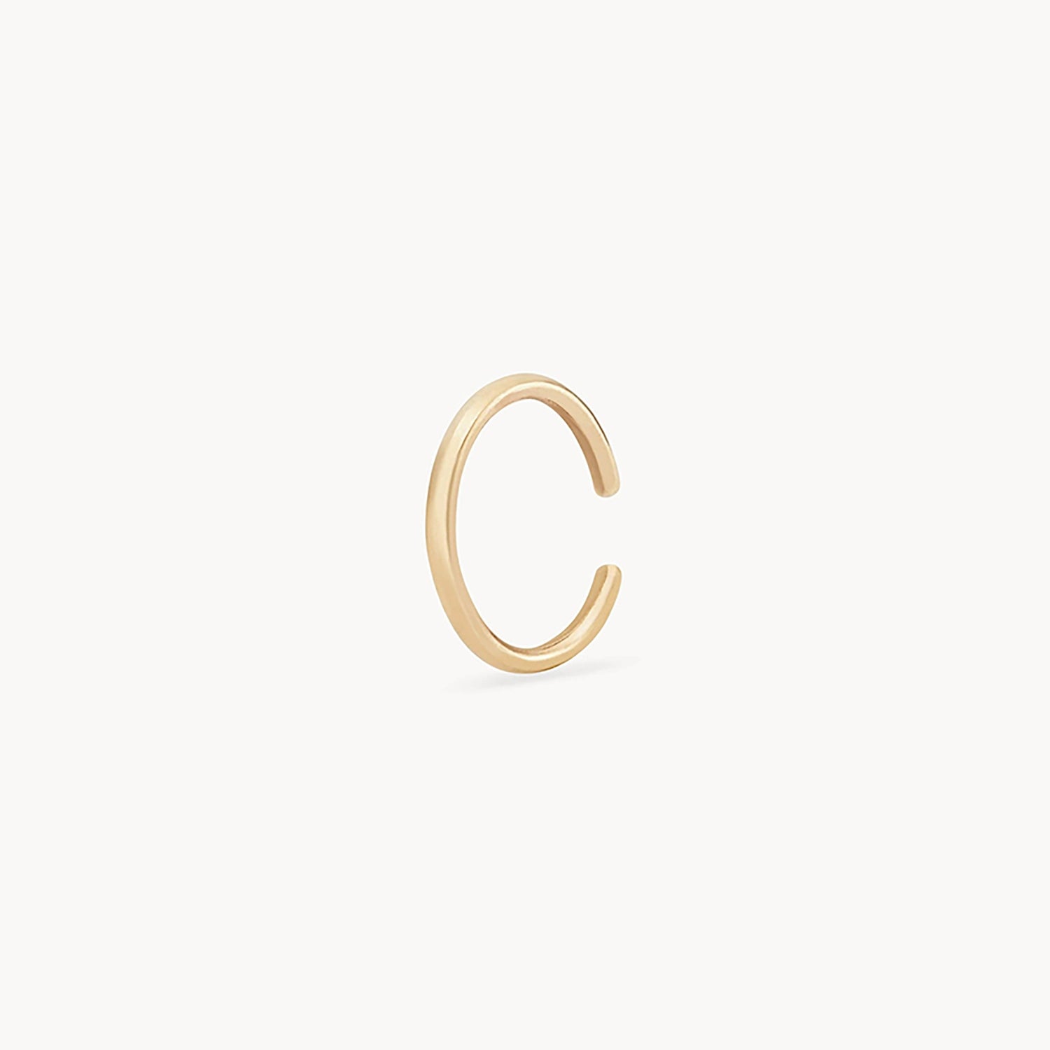 14K Yellow Gold Guardian Ear Cuff - Elegant Cartilage Earring for Women, Perfect for Parties, Weddings & Everyday Wear