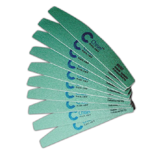 80/80 Green Half Moon Chisel File - Professional Woodworking & Metalworking Tool for Precision Shaping and Smoothing