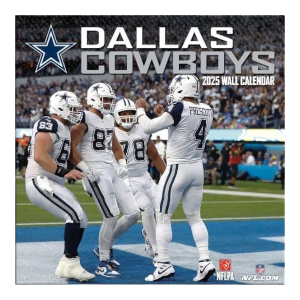 NFL Dallas Cowboys 2025 Mini Wall Calendar - 7