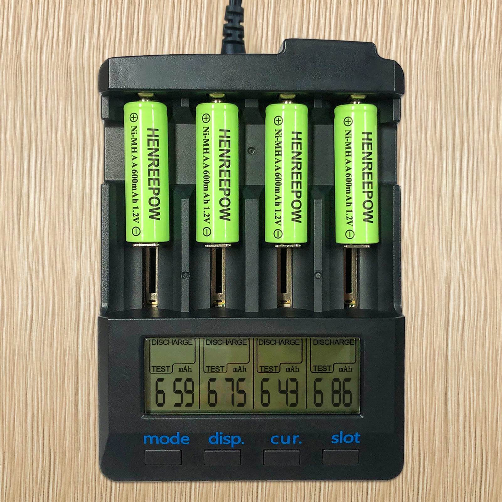 Henreepow Ni-MH AA Rechargeable Batteries 1.2V 600mAh - 12 Pack High Capacity Double A Batteries for Solar Lights, Outdoor Lighting, Garden Lights, String Lights & Pathway Lights - Pre-Charged & Eco-Friendly Power Solution