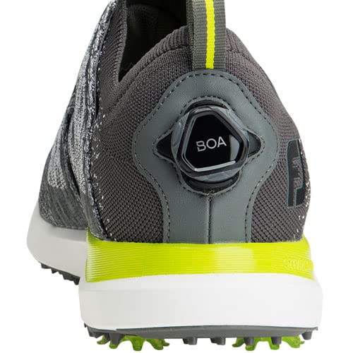 FootJoy Men's Hyperflex Boa Golf Shoes - Waterproof Spiked Golf Shoes for Men with BOA Closure System | Perfect for Walking Courses & Wet Conditions
